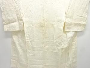 アンティーク　本麻透かし織　楓模様長襦袢